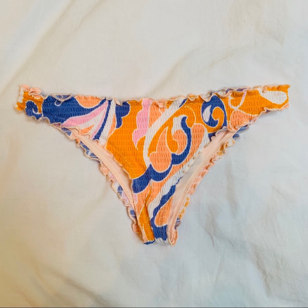 H&M cheeky retro ruched bikini bottoms